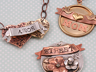 Metal Stamping Blanks Copper Banner, 24g
